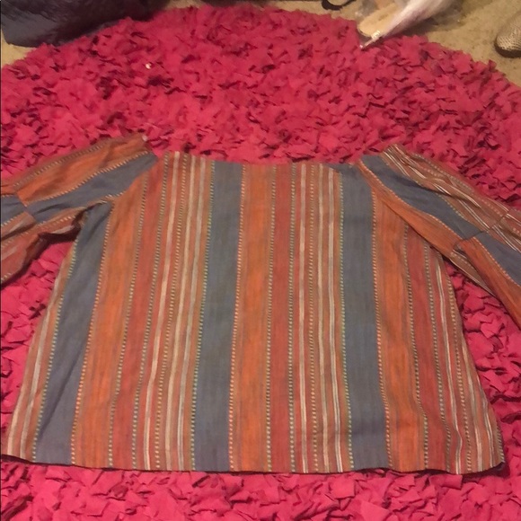 off the shoulder multi color top size 18/20 - Picture 2 of 3